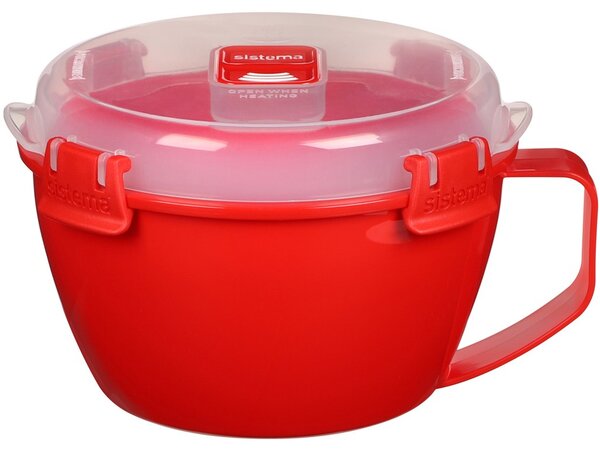 Sistema Dóza na nudle a hranolky Microwave noodle bowl 940 ml, červená