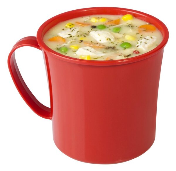 Sistema® Microwave™ Hrnek na polévku 656 ml, červená