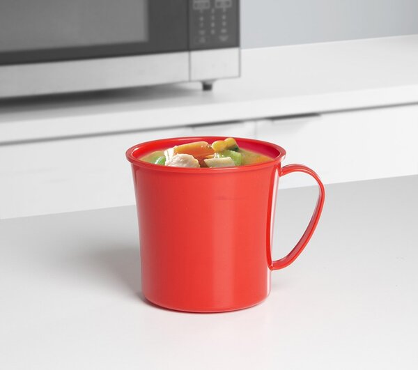 Sistema® Microwave™ Hrnek na polévku 656 ml, červená