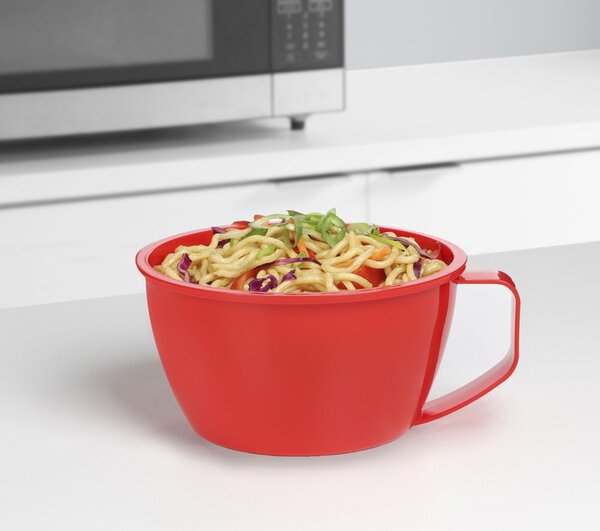 Sistema Dóza na nudle a hranolky Microwave noodle bowl 940 ml, červená