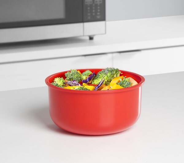 Sistema Dóza na ohřev jídla Microwave round 915 ml, červená