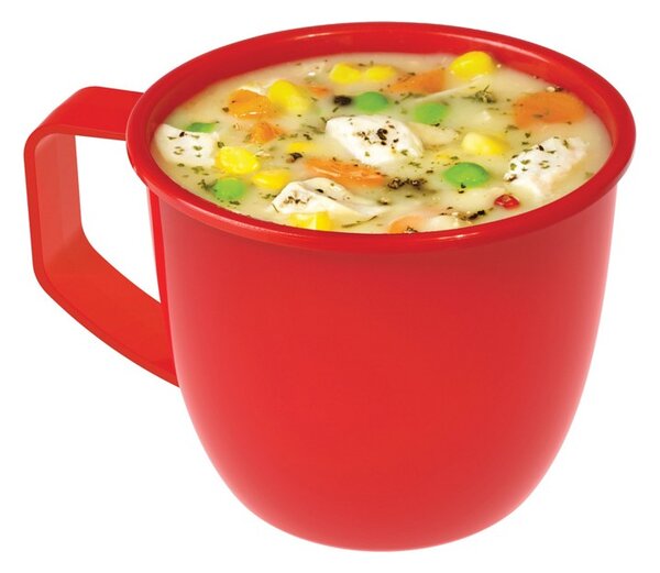 Sistema Hrnek na polévku Microwave soup mug 565 ml, červená