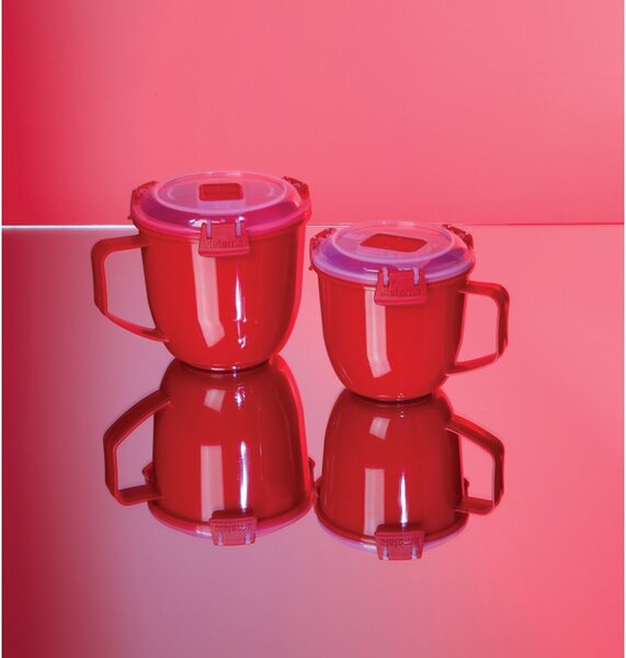 Sistema Hrnek na polévku Microwave soup mug 565 ml, červená