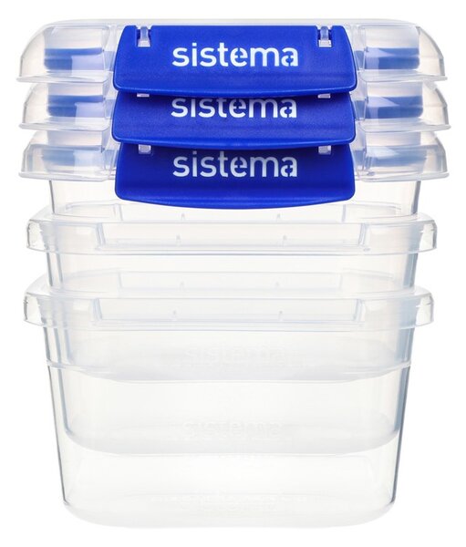 Sistema Vodotěsná krabička na potraviny KLIP IT PLUS sada 3 ks 2 klipy 400 ml