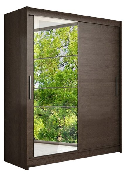 Velká šatní skříň WESTA VI čokoládová šířka 150 cm