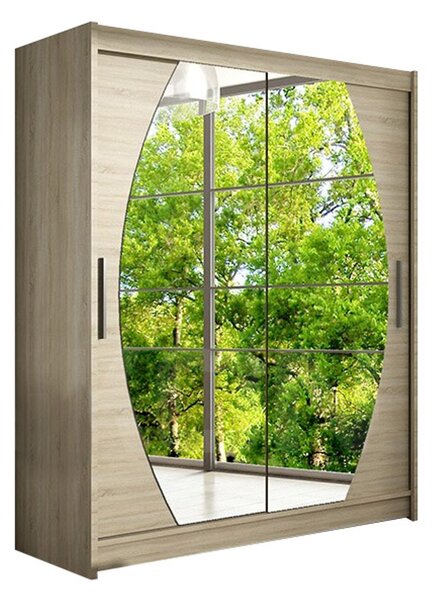 Velká šatní skříň WESTA VIII sonoma šířka 150 cm