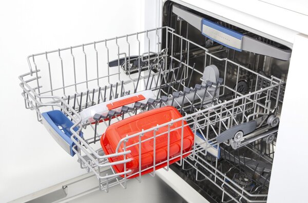 Sistema Box na ohřev jídla Microwave rectangular 1,25 l, červená