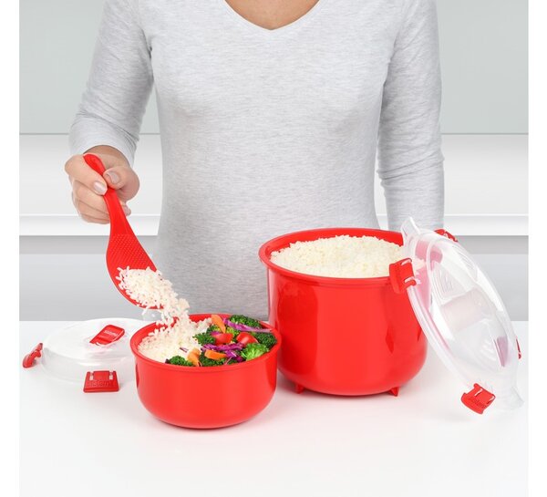 Sistema Rýžovar Microwave Rice cooker 2,6 l, červená