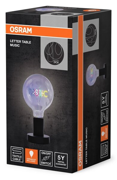 Dekorativní stolní lampa Music, 1,2 W, E27