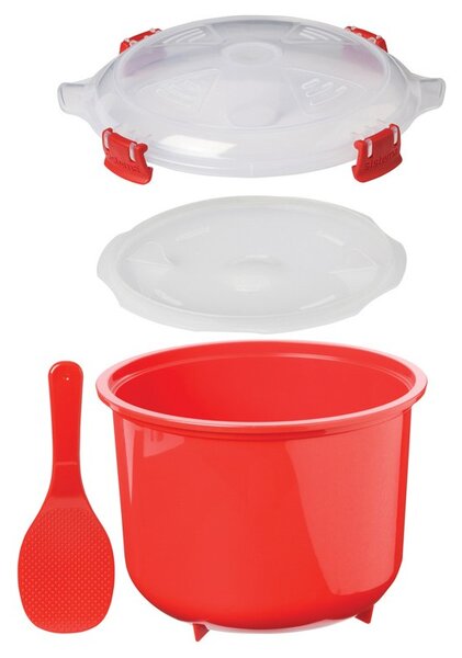 Sistema Rýžovar Microwave Rice cooker 2,6 l, červená