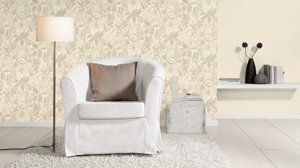 RASCH | Vliesová tapeta na zeď Novella XL 983012 | 1,06 x 10,05 m | béžová, krémová