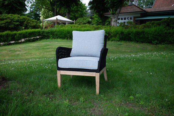 ZAHRADNÍ SEDACÍ SOUPRAVA dřevo, textil Acamp - Online Only zahradní nábytek, Online Only