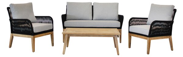 ZAHRADNÍ SEDACÍ SOUPRAVA dřevo, textil Acamp - Online Only zahradní nábytek, Online Only
