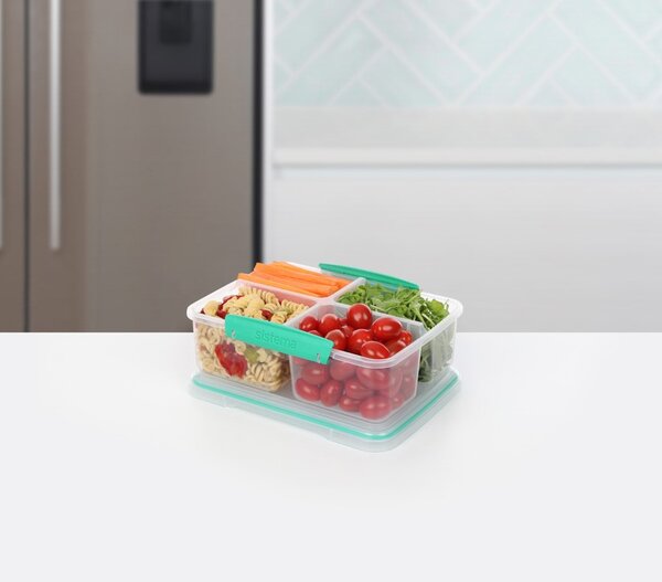 Sistema Dělený svačinový box To Go Quad Split 1,7 l, mátová