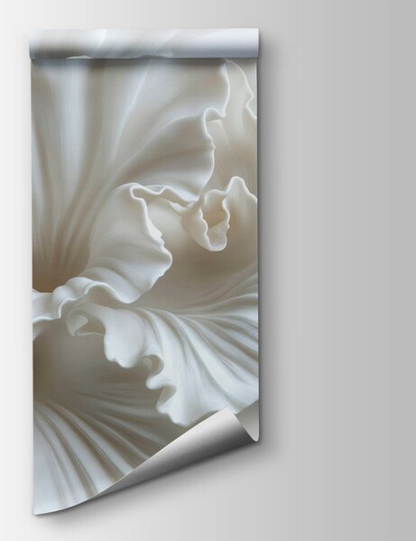 Fototapeta Jemné záhyby texturované elegance, 3D květinové fototapety, Populární fototapety, w03620 - Tapeko.co.cz