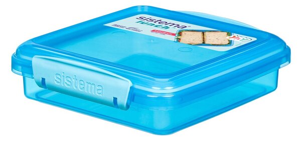 Sistema Svačinový box na toast Lunch Sandwich 450 ml, modrá