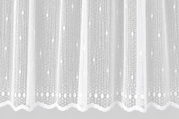 BELLATEX Záclona kusová draperie (kafe díry) Bílá 30x220 cm (výška x šířka)