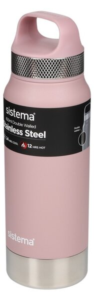 Sistema Nerezová termoska Hydrate Stainless Steel 650 ml, růžová