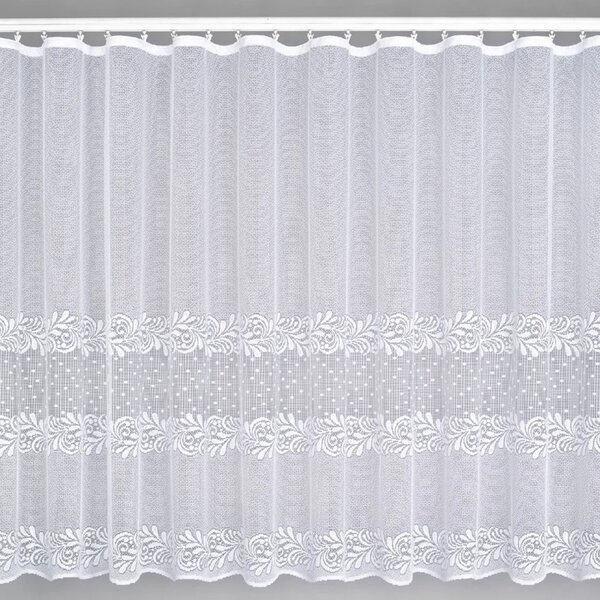 BELLATEX Záclona kusová se stuhou Bílá 150x300 cm (výška x šířka)