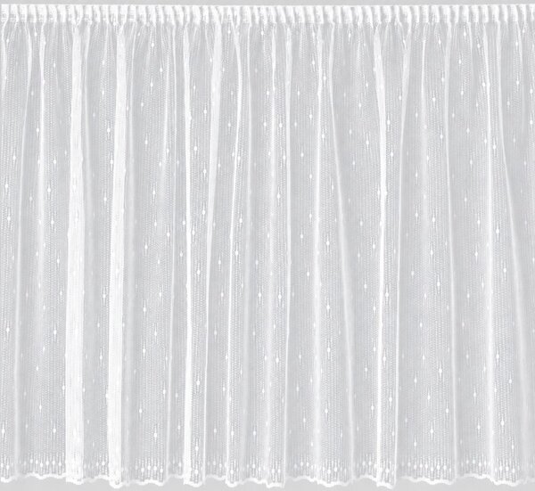 BELLATEX Záclona kusová draperie (kafe díry) Bílá 30x220 cm (výška x šířka)