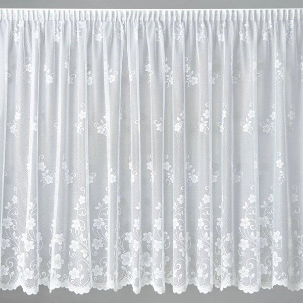 BELLATEX Záclona kusová se stuhou Bílá 250x200 cm (výška x šířka)