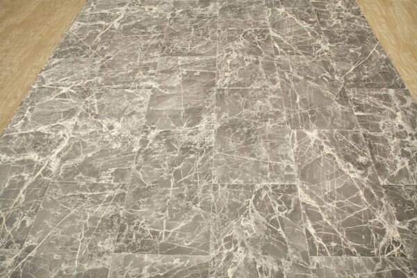 PVC podlaha Ultimate Stone Portoro 598 Marmur šedá / krémová