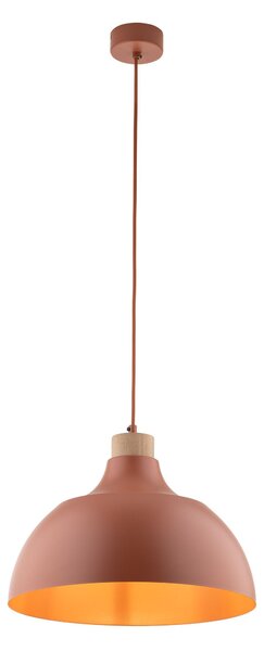 TK Lighting Terakotový závěsný lustr Cap pro žárovku E27 TK6927