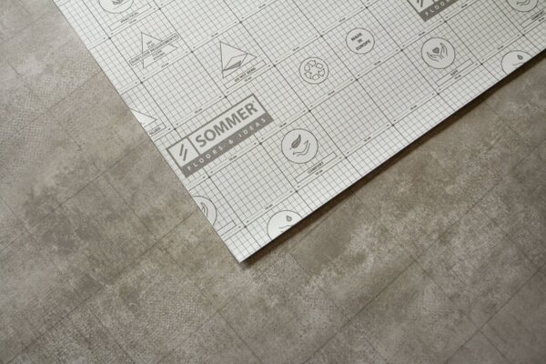 PVC podlaha Olympic Monas 1 čtverce, tmavě šedá