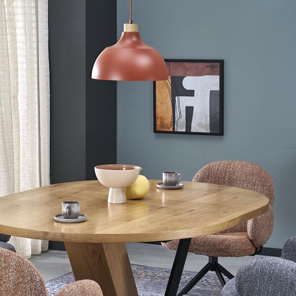 TK Lighting Terakotový závěsný lustr Cap pro žárovku E27 TK6927