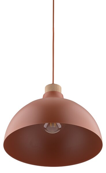 TK Lighting Terakotový závěsný lustr Cap pro žárovku E27 TK6927