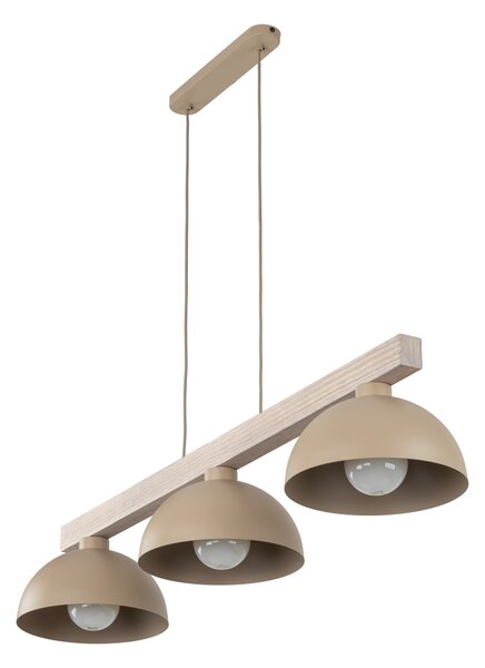 TK Lighting Béžový závěsný lustr Oslo pro žárovku 3x E27 TK11012