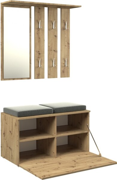 Předsíňová stěna s botníkem OPAL dub artisan