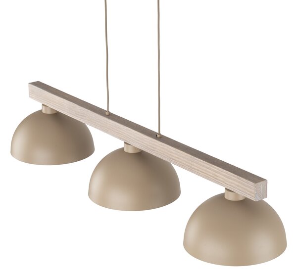TK Lighting Béžový závěsný lustr Oslo pro žárovku 3x E27 TK11012