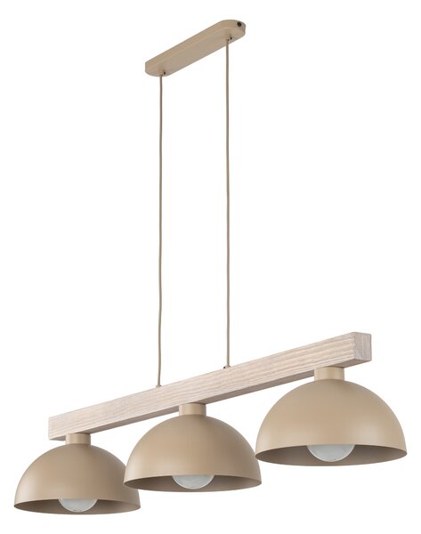 TK Lighting Béžový závěsný lustr Oslo pro žárovku 3x E27 TK11012
