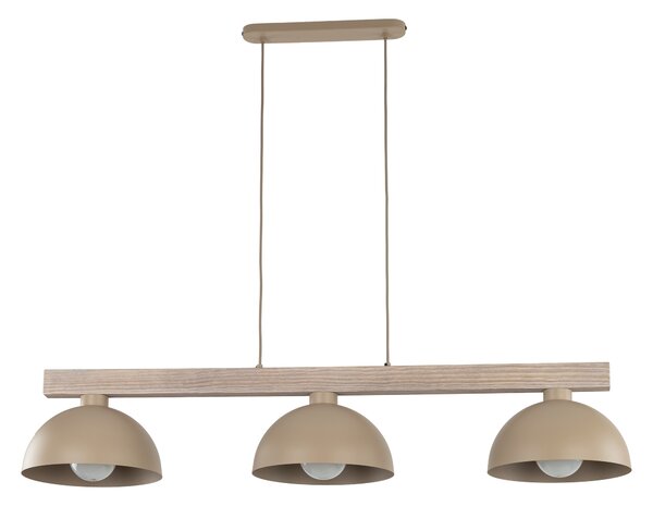 TK Lighting Béžový závěsný lustr Oslo pro žárovku 3x E27 TK11012