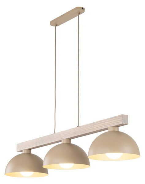 TK Lighting Béžový závěsný lustr Oslo pro žárovku 3x E27 TK11012