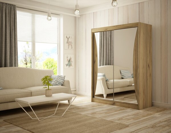 Kvalitní Šatní Skříň Twin 200 cm Černý mat