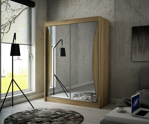Kvalitní Šatní Skříň Twin 200 cm Černý mat