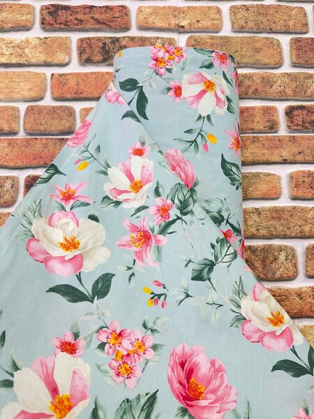 Ervi Bavlněná látka/plátno š.240cm - Magnolia a lilia - 30269-2, metráž