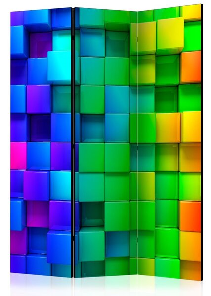Paraván - Colourful Cubes [Room Dividers]