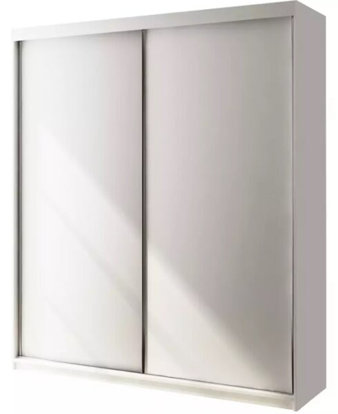 Kvalitní Šatní Skříň Peak 250 cm Bílá Bílý mat