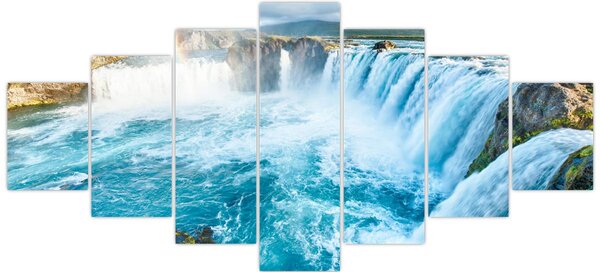 Obraz - Vodopád Godafoss (210x100 cm)