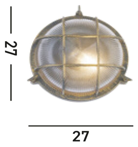 Searchlight 61401BG Venkovní stropní svítidlo BOBBI černé zlato