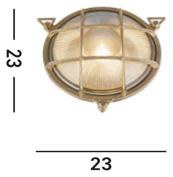 Searchlight 30361PB Venkovní stropní svítidlo BOBBI MOSAZ
