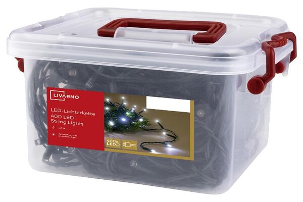 Livarno® Světelný LED řetěz, 400 LED (studená bílá) (100411535002)