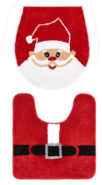 Livarno® Sada vánočních koupelnových předložek, 2dílná (Santa Claus) (100412178001)