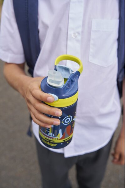 Contigo Dětská láhev Gizmo Flip 420 ml, Blue Nautical Space
