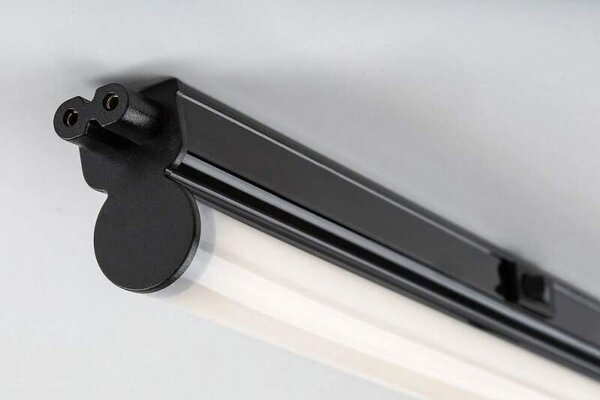Rabalux 78012 BAREG - Kuchyňské podlinkové svtítidlo s vypínačem v černé barvě, LED 4W, 350lm, 3000/4000K, 31cm (LED černé svítidlo pod kuchyňskou linku s kabelem do zásuvky)