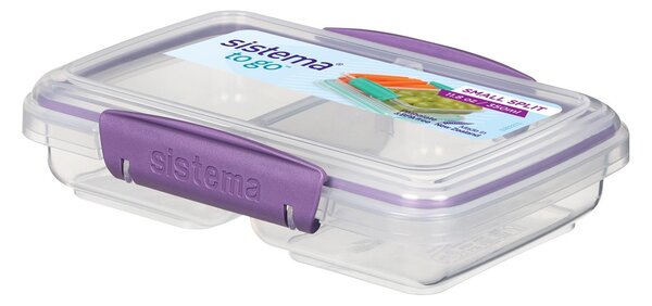 Sistema Dělený svačinový box To Go Small Split se 2 oddíly 350 ml, fialová