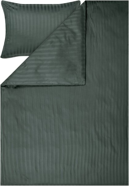 Livarno® Saténové ložní povlečení, 140 x 200 cm, 70 x 90 cm (tmavě zelená) (100412677003)